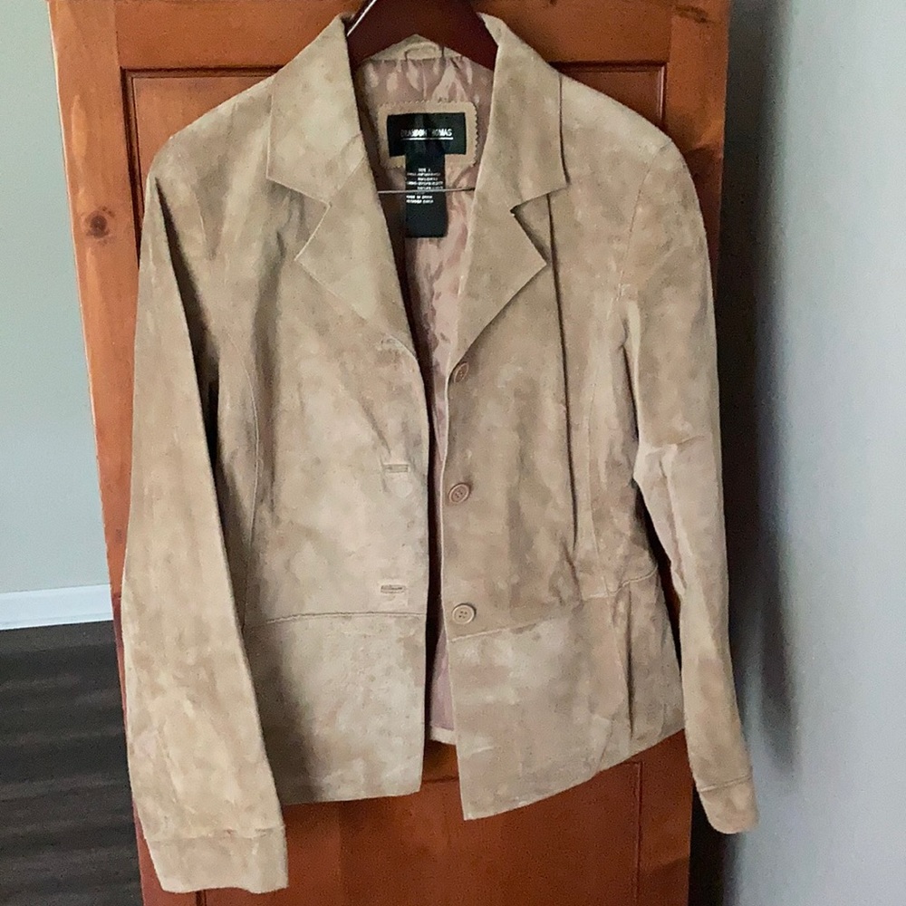 Brandon Thomas Tan Suede Jacket